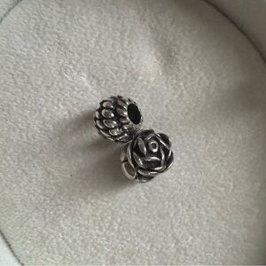 Rope and Rose bracelet charms